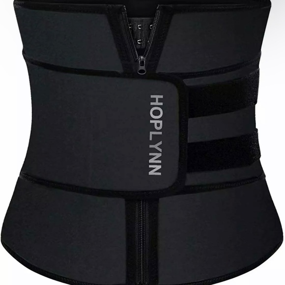 Accessories - Women Neoprene Sweat Waist Trainer Corset Trimmer Belt Black XX-Large By Hoplynn